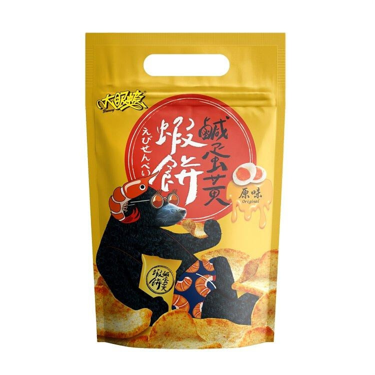 【大眼蝦｜蝦肉餅原味/辣味鹹蛋黃蝦餅  (70g袋裝)】